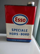 Bidon d'huile ancien esso