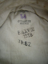 Kepi Mütze casquette combat drap troupe feldgrau 1918 IR 87 Nassau