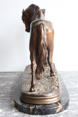 Bronze Orientaliste Cheval Au Palmier De Mêne XIXème