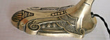 Lampe De Table Art Deco Nouveau Bronze Aigle Tulipe Pâte De Verre