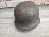 Casque Allemand Camouflé 3 Tons Normandie