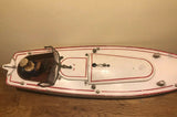 Canot JEP 916 Bateau jouet en tôle de bassin Mécanique No Ruban Bleu
