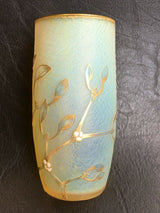 Vase opalescent  émaillé signé Daum Nancy ( Authentique vers 1900 )