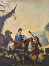 Paire de Tableaux – Peintures du XIXᵉ Siècle – Avec Cadres Dorés