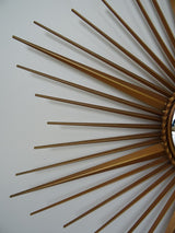 Ancien Miroir Soleil Chaty Vallauris Bombé Sorcière