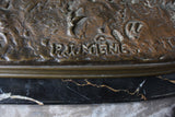 Bronze Orientaliste Cheval Au Palmier De Mêne XIXème