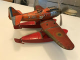 Jouet Ancien Mecanique  Tole Hydravion Jep F260