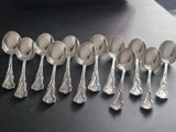 Ensemble de 12 cuillères à café en argent massif de l'orfèvre Henri Soufflot