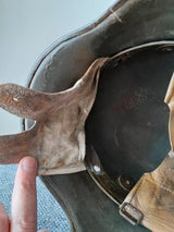 Casque Allemand Stahlhelm Modèle 18 Ww1 No Casque Pointe Prussien